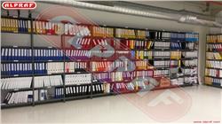 Steel store shelf systems