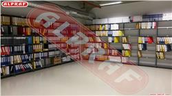 Steel store shelf systems